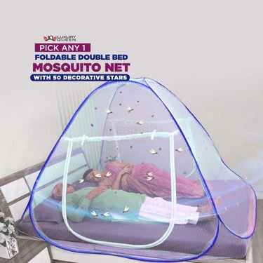 Foldable Double Bed Mosquito Net with 50 Decorative Stars (DMN4) - 2